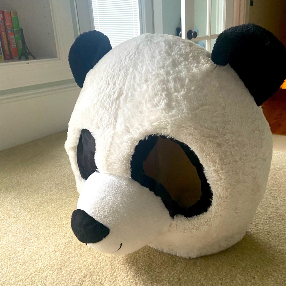 Plush Panda Bear head Halloween costume
